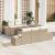 Set Sofa Grădină 6 Piese cu Perne Bej Poliratan GartenMobel Dekor