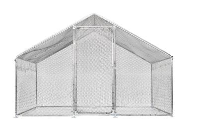 Cotet tip Tarc pentru Gaini sau Pasari 3x2x2m cu Acoperis PE, Cadrul Otel