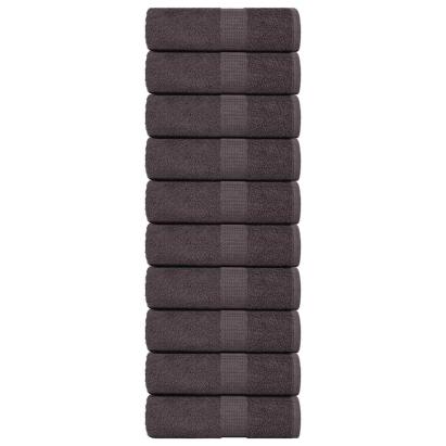 Prosoape pentru oaspeți 10 buc Antracit 360 g/m² 100% bumbac GartenMobel Dekor