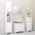 Set mobilier de baie, 3 piese, alb, lemn prelucrat GartenMobel Dekor