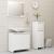 Set mobilier de baie, 3 piese, alb, lemn prelucrat GartenMobel Dekor