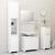 Set mobilier de baie, 3 piese, alb, lemn prelucrat GartenMobel Dekor
