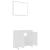 Set mobilier de baie, 3 piese, alb, lemn prelucrat GartenMobel Dekor