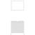 Set mobilier de baie, 3 piese, alb, lemn prelucrat GartenMobel Dekor