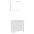 Set mobilier de baie, 3 piese, alb, lemn prelucrat GartenMobel Dekor