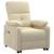 Fotoliu rabatabil electric, crem, material textil GartenMobel Dekor