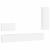 Set dulap TV, 4 piese, alb, lemn prelucrat GartenMobel Dekor