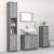 Set mobilier de baie, 4 piese, gri sonoma, lemn prelucrat GartenMobel Dekor