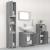 Set mobilier de baie, 4 piese, gri sonoma, lemn prelucrat GartenMobel Dekor