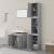 Set mobilier de baie, 3 piese, gri sonoma, lemn prelucrat GartenMobel Dekor