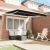 Marchiză manuală retractabilă neagră 350x250 cm GartenMobel Dekor