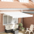 Marchiză Manuală Retractabilă Alb 350x250 cm GartenMobel Dekor
