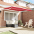 Marchiză manuală retractabilă Roșie 350x250 cm GartenMobel Dekor