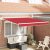 Marchiză manuală retractabilă Roșie 350x250 cm GartenMobel Dekor