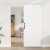 Ușă glisantă  cu set de hardware 'ORKDAL'Alb Lemn Masiv Pin, Ușă de interior  'ORKDAL'Alb 83x202x4 cm Lemn Masiv Pin GartenMobel Dekor