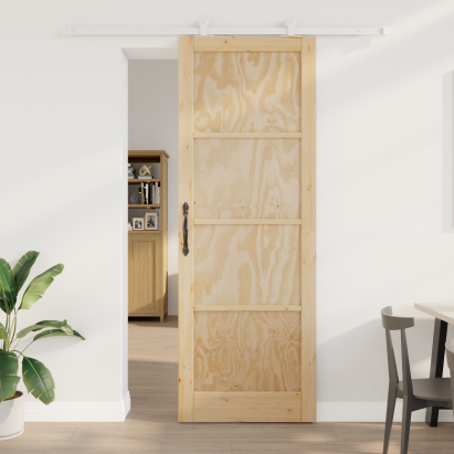 Ușa glisantă  cu set de accesorii 'ORKDAL', Lemn masiv de pin, Ușa de interior  'ORKDAL'83x232x4 cm, Lemn masiv de pin GartenMobel Dekor