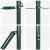 Stâlpi de Gard cu Plăci de Bază 26 pcs Ø32mm 83,5cm Oțel Galvanizat GartenMobel Dekor
