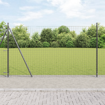 Pancarde cu plăci de bază 52 pcs Ø32mm 88,5cm Oțel galvanizat GartenMobel Dekor