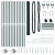 Set de Garduri Set de 2 Verde Metal 25 x 1.5 m Rezistent GartenMobel Dekor