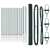 Set de Garduri Set de 2 Verde Metal 25 x 1.5 m Rezistent GartenMobel Dekor