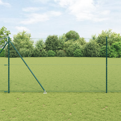 Set de Garduri Set de 2 Verde Metal 25 x 1.5 m Rezistent GartenMobel Dekor
