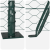 Gard hexagonal  Verde 0.4x25 m Oțel, Stâlpi de gard  cu plăci de bază 13 buc Ø32mm 50cm Oțel galvanizat GartenMobel Dekor