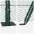 Set Gard 2 bucăți Verde Metal, PVC 25 x 1,5 m Rezistent GartenMobel Dekor