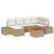 Set de Sofa pentru Grădină cu 7 Piese și Perne Bej Poliratan Acacia GartenMobel Dekor