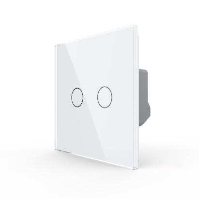 Intrerupator Dublu LIVOLO cu Touch din Sticla Securizata - Serie Noua SmartElectro IntelligentHouse