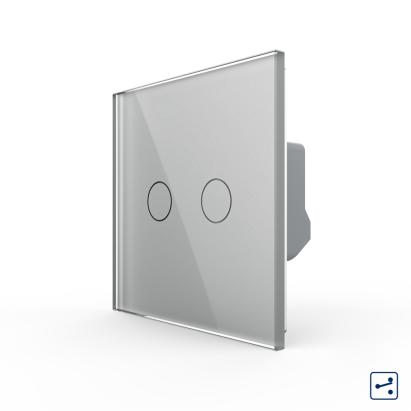 Intrerupator Dublu Cap Scara / Cruce cu Touch LIVOLO - Serie Noua SmartElectro IntelligentHouse