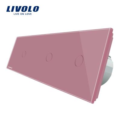 Intrerupator triplu cu touch Livolo din sticla SmartElectro IntelligentHouse