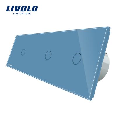Intrerupator triplu cu touch Livolo din sticla SmartElectro IntelligentHouse