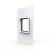 Rama din sticla Livolo standard Italian 2 module - Serie noua SmartElectro IntelligentHouse