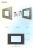 Rama din sticla Livolo standard Italian 3 module - Serie noua SmartElectro IntelligentHouse