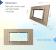 Rama din sticla Livolo standard Italian 4 module - Serie noua SmartElectro IntelligentHouse