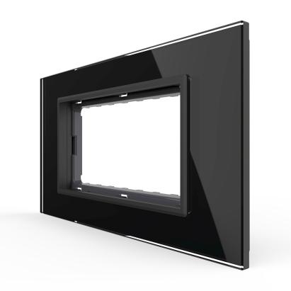 Rama din sticla Livolo standard Italian 4 module - Serie noua SmartElectro IntelligentHouse