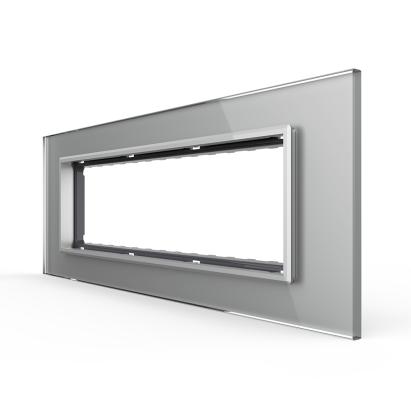 Rama din sticla Livolo standard Italian 6/7 module - Serie noua SmartElectro IntelligentHouse