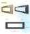 Rama din sticla Livolo standard Italian 6/7 module - Serie noua SmartElectro IntelligentHouse