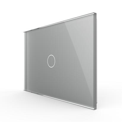 Panou intrerupator simplu cu touch Livolo din sticla, standard Italian - Serie noua SmartElectro IntelligentHouse