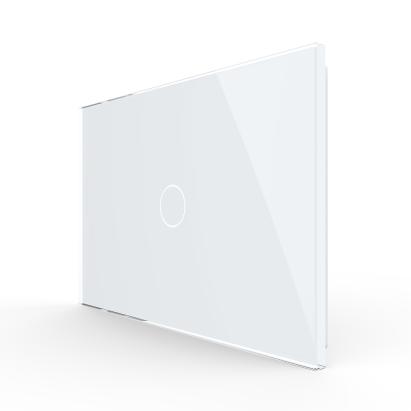 Panou intrerupator simplu cu touch Livolo din sticla, standard Italian - Serie noua SmartElectro IntelligentHouse