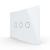 Panou intrerupator triplu cu touch Livolo din sticla, standard Italian - Serie noua SmartElectro IntelligentHouse