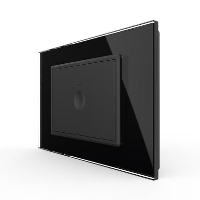 Intrerupator simplu cu touch Livolo cu rama din sticla, standard Italian - Serie noua SmartElectro IntelligentHouse