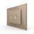 Intrerupator dublu cu touch Livolo cu rama din sticla, standard Italian - Serie noua SmartElectro IntelligentHouse