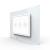 Intrerupator triplu cu touch Livolo cu rama din sticla, standard Italian - Serie noua SmartElectro IntelligentHouse