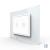 Intrerupator dublu cap scara / cap cruce cu touch Livolo cu rama din sticla, standard Italian - Serie noua SmartElectro IntelligentHouse