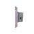 Intrerupator dublu cap scara / cap cruce cu touch Livolo cu rama din sticla, standard Italian - Serie noua SmartElectro IntelligentHouse