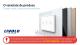Intrerupator triplu cap scara / cap cruce cu touch Livolo cu rama din sticla, standard Italian - Serie noua SmartElectro IntelligentHouse