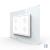 Intrerupator cvadruplu cap scara / cap cruce cu touch Livolo cu rama din sticla, standard Italian - Serie noua SmartElectro IntelligentHouse