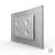 Intrerupator cvadruplu cap scara / cap cruce cu touch Livolo cu rama din sticla, standard Italian - Serie noua SmartElectro IntelligentHouse