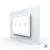 Intrerupator triplu wireless cu touch Livolo cu rama din sticla, standard Italian - Serie noua SmartElectro IntelligentHouse